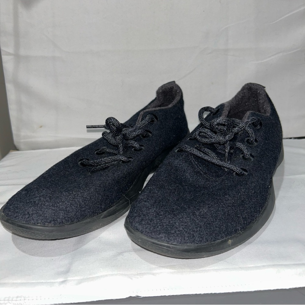 Allbirds Shoes Wool Runners Black Wool Sneakers Lace Up Low Cut Casual Men’s 11